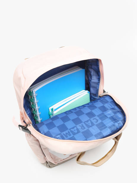 1 Compartment Backpack Caramel et cie Pink boheme FI other view 3