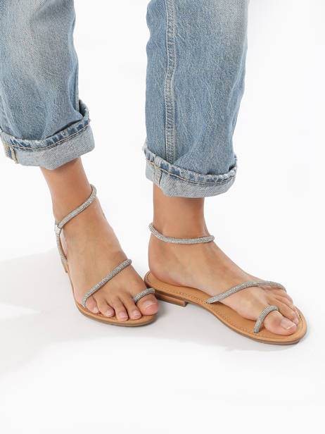 Flip Flops Les tropeziennes Silver women HODAXA other view 2