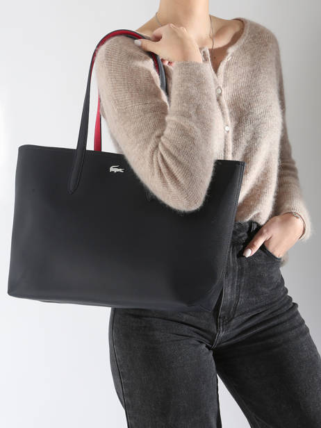 Sac Cabas Anna Reversible Lacoste Bleu anna 18SAXPG6 vue secondaire 1