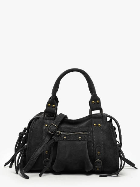 Sac Bandoulière Velvet Cuir Milano Noir velvet VE24093