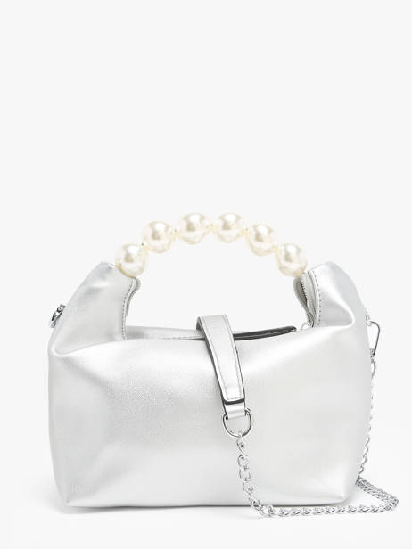 Evening Bag Miniprix Silver perle KJ62044 other view 3