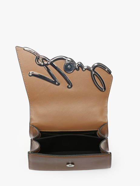 Shoulder Bag K Signature Leather Karl lagerfeld Brown k signature A1W30038 other view 3