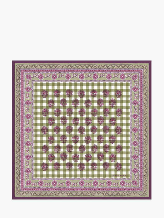 Longchamp Soie gots Scarf Green