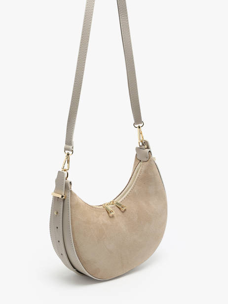 Sac Porté épaule Velvet Caviar Cuir Milano Beige velvet caviar VC24119 vue secondaire 2