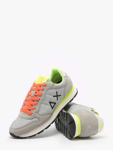 Sneakers Tom Fluo Sun68 Gris men Z35102 vue secondaire 3