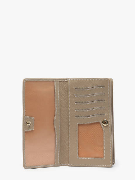 Leather Caviar Wallet Crinkles Beige caviar 14001 other view 2
