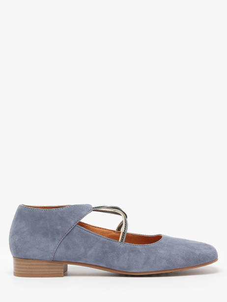 Ballerines Anima En Cuir Mam'zelle Bleu accessoires CSGAN25