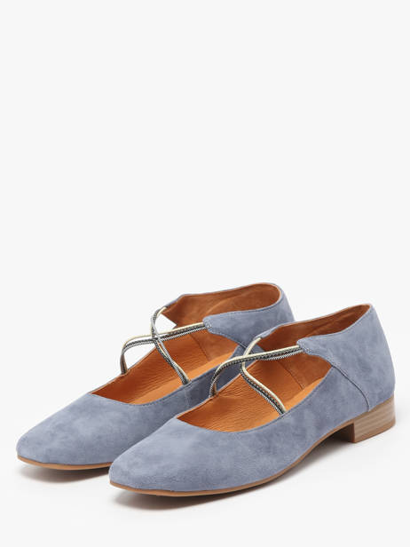 Ballerines Anima En Cuir Mam'zelle Bleu accessoires CSGAN25 vue secondaire 2