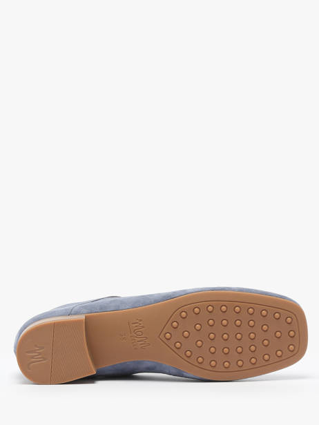 Ballerines Anima En Cuir Mam'zelle Bleu accessoires CSGAN25 vue secondaire 5