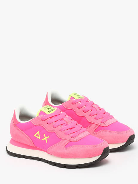 Sneakers Ally Solid Nylon Sun68 Rose accessoires Z35201 vue secondaire 2
