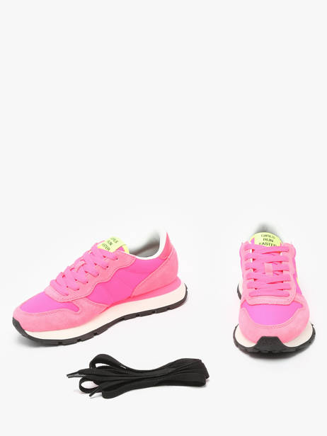 Sneakers Ally Solid Nylon Sun68 Rose accessoires Z35201 vue secondaire 3