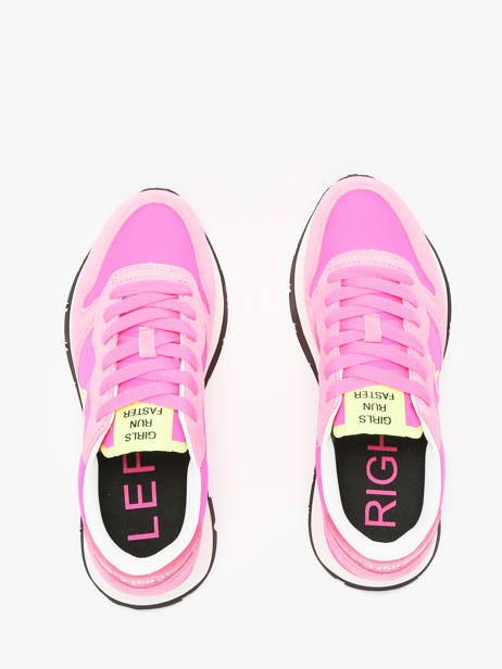 Sneakers Ally Solid Nylon Sun68 Rose accessoires Z35201 vue secondaire 4