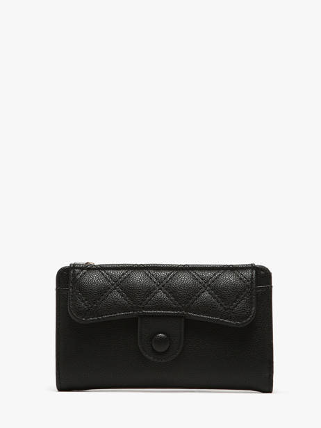 Coin Purse With Card Holder Miniprix Black button 78SM2672