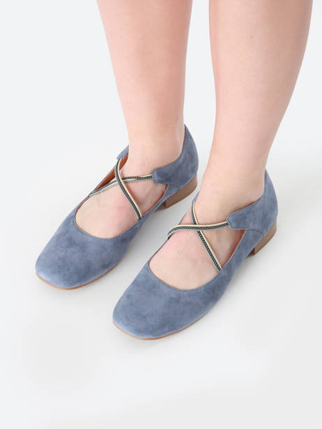 Ballerines Anima En Cuir Mam'zelle Bleu accessoires CSGAN25 vue secondaire 1