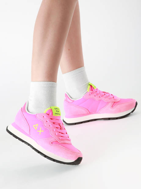 Sneakers Ally Solid Nylon Sun68 Rose accessoires Z35201 vue secondaire 1
