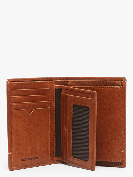 Wallet With Coin Purse Leather Maverick Brown rough gear MAVRG032 other view 1
