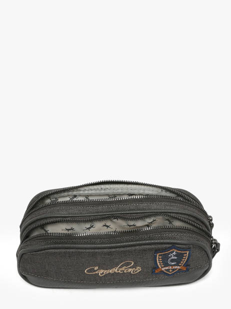 Pencil Case For Kids 2 Compartments Cameleon Gray vintage urban VIB-TROU other view 1
