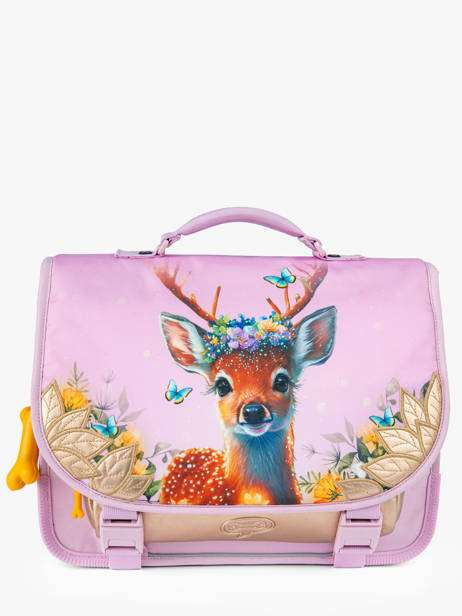 2-compartment Satchel Stones and bones Pink girls G