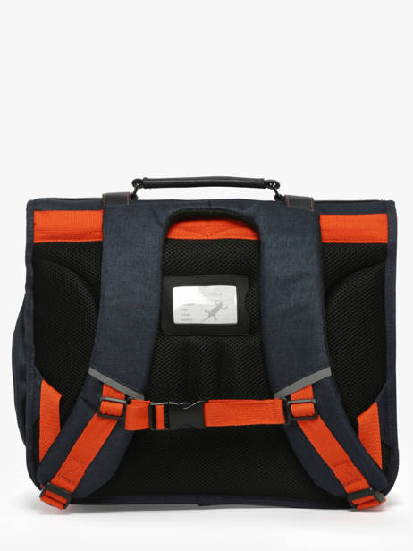 Satchel For Kids 3 Compartments Cameleon Blue vintage urban CA41 other view 4