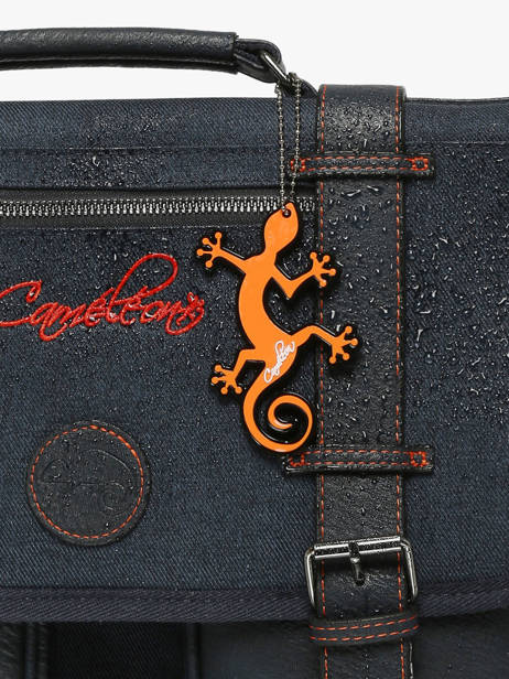 Satchel For Kids 3 Compartments Cameleon Blue vintage urban CA41 other view 6