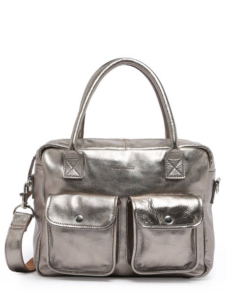 Sac Le Dandy A4 Cuir Paul marius Argent vintage S