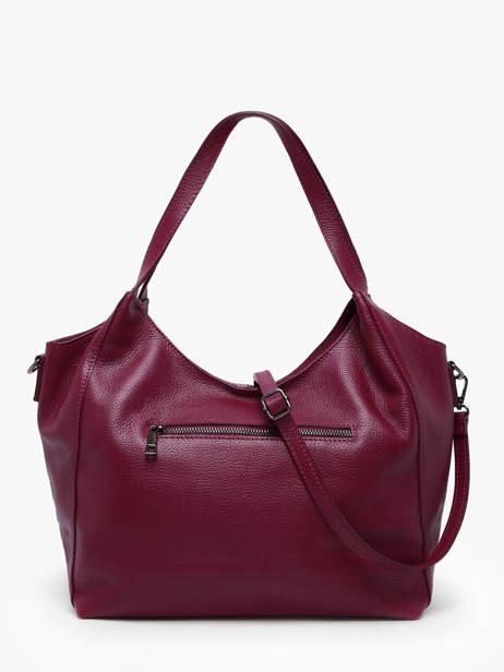 Sac Porté épaule Caviar Cuir Milano Rouge caviar CA25061 vue secondaire 3