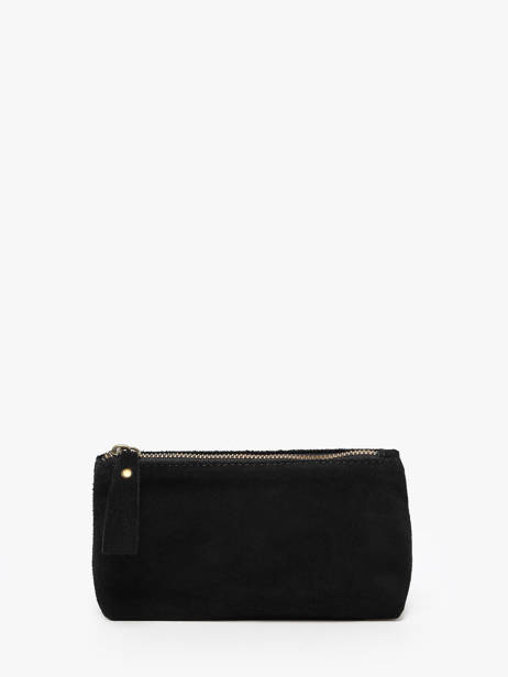 Trousse Cuir Milano Noir velvet VE22114