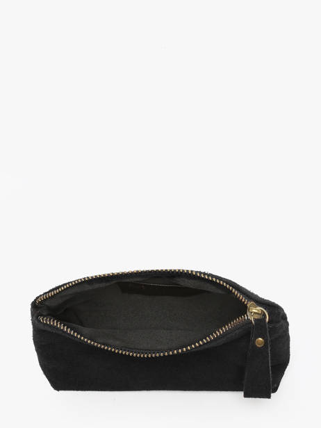 Trousse Cuir Milano Noir velvet VE22114 vue secondaire 1