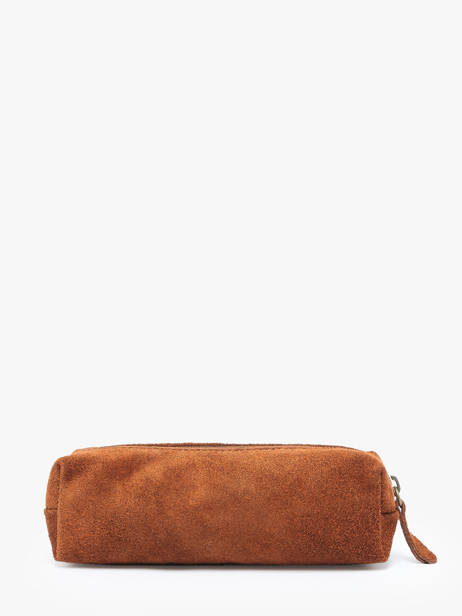Trousse Cuir Milano Orange velvet VE22116 vue secondaire 2