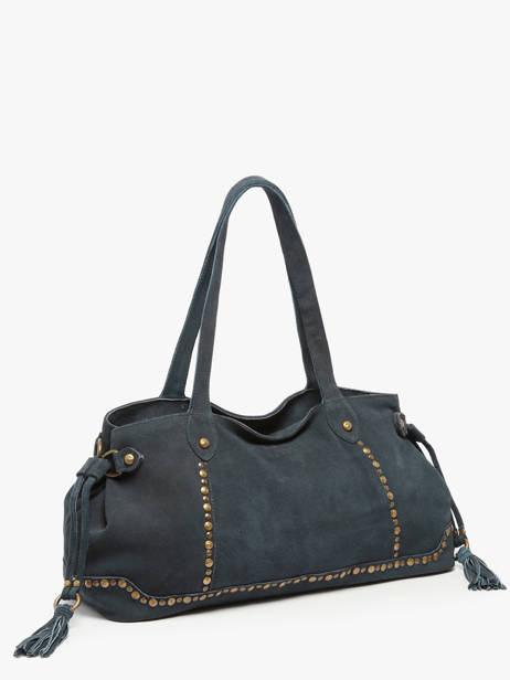Sac Porté épaule Houston Cuir Basilic pepper Bleu houston BHOU80 vue secondaire 1