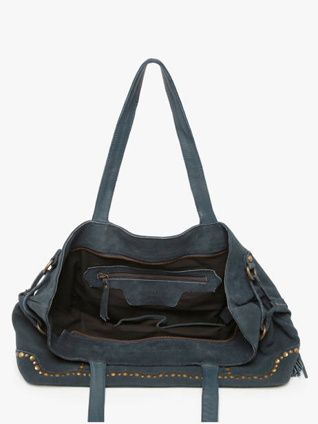 Sac Porté épaule Houston Cuir Basilic pepper Bleu houston BHOU80 vue secondaire 2