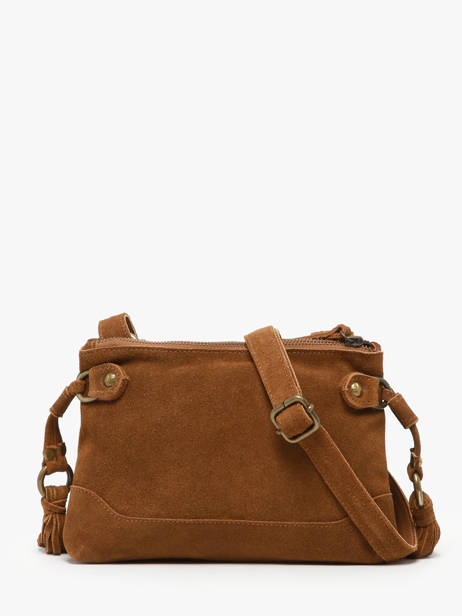 Sac Bandoulière Houston Cuir Basilic pepper Marron houston BHOU82 vue secondaire 3