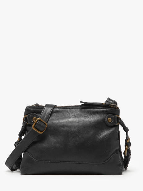 Sac Bandoulière Cow Cuir Basilic pepper Noir cow BCOW82 vue secondaire 3
