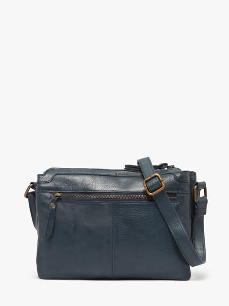 Shoulder Bag Cow Leather Basilic pepper Blue cow BCOW83 other view 4