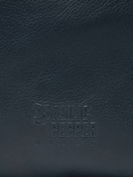 Shoulder Bag Cow Leather Basilic pepper Blue cow BCOW83 other view 5