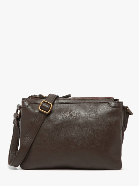 Sac Bandoulière Cow Cuir Basilic pepper Marron cow BCOW83
