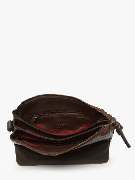 Sac Bandoulière Cow Cuir Basilic pepper Marron cow BCOW83 vue secondaire 2