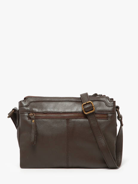 Sac Bandoulière Cow Cuir Basilic pepper Marron cow BCOW83 vue secondaire 3