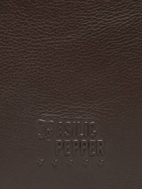Sac Bandoulière Cow Cuir Basilic pepper Marron cow BCOW83 vue secondaire 4