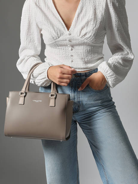 Sac Trapèze Smooth Cuir Lancaster Marron smooth 3 vue secondaire 1