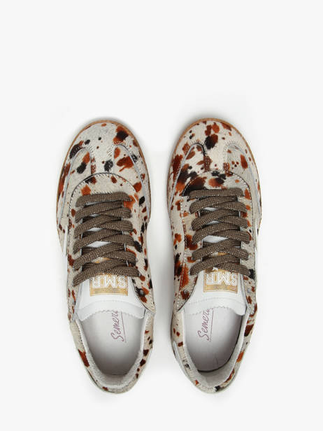 Sneakers Aslan En Cuir Semerdjian Multicolore women ASLAN vue secondaire 3