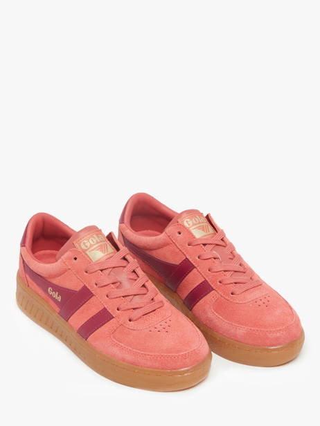 Sneakers Grandslam En Cuir Gola Rouge women CLA589 vue secondaire 1