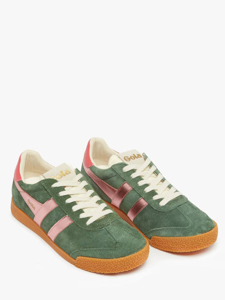 Sneakers Elan Glitz En Cuir Gola Vert women CLB790 vue secondaire 1