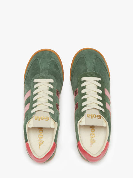 Sneakers Elan Glitz En Cuir Gola Vert women CLB790 vue secondaire 3