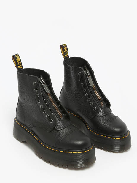 Sinclair Boots In Leather Dr martens Black women 22564001 other view 2