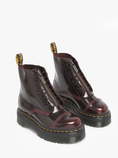 Bottines Sinclair En Cuir Dr martens Rouge women 25233600 vue secondaire 2