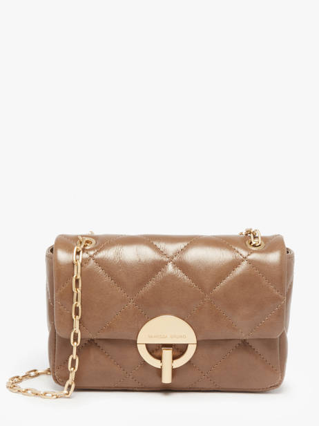 Medium Leather Moon Crossbody Bag Vanessa bruno Brown moon 84V40533