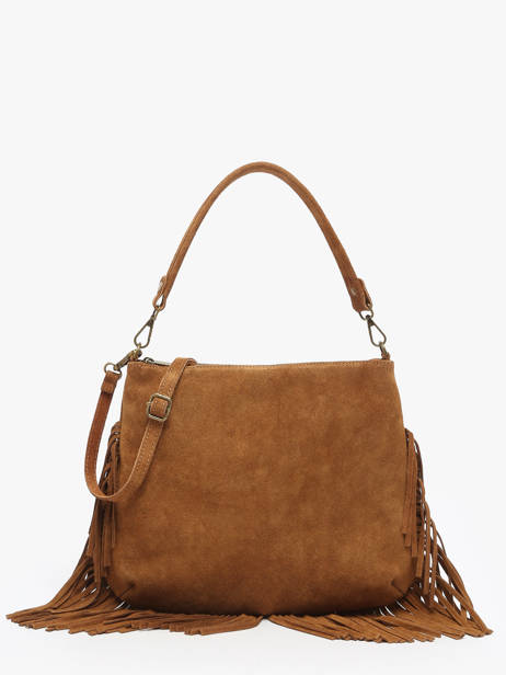 Crossbody Bag Velvet Leather Milano Brown velvet VE241117