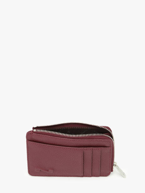 Leather Coin Purse With Card Slots Nathan baume Red original n 217N other view 1