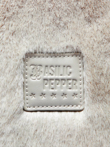 A4 Size Shoulder Bag Basilic pepper Beige alaska BALS03 other view 5